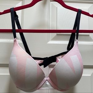 Pink Victoria Secret Wear Everywhere Push-Up Bra